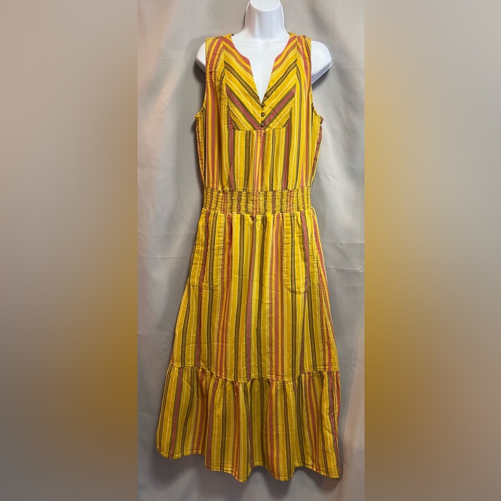 PrAna California Dreaming Striped Midi to Maxi Dress